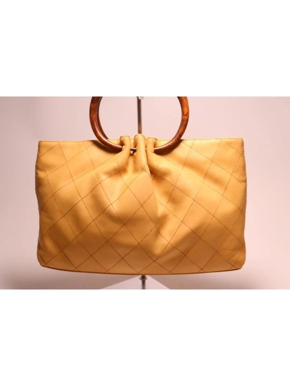 Chanel Wild Stitch Wood Handle Handbag